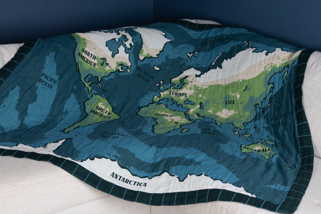 World Map Blanket