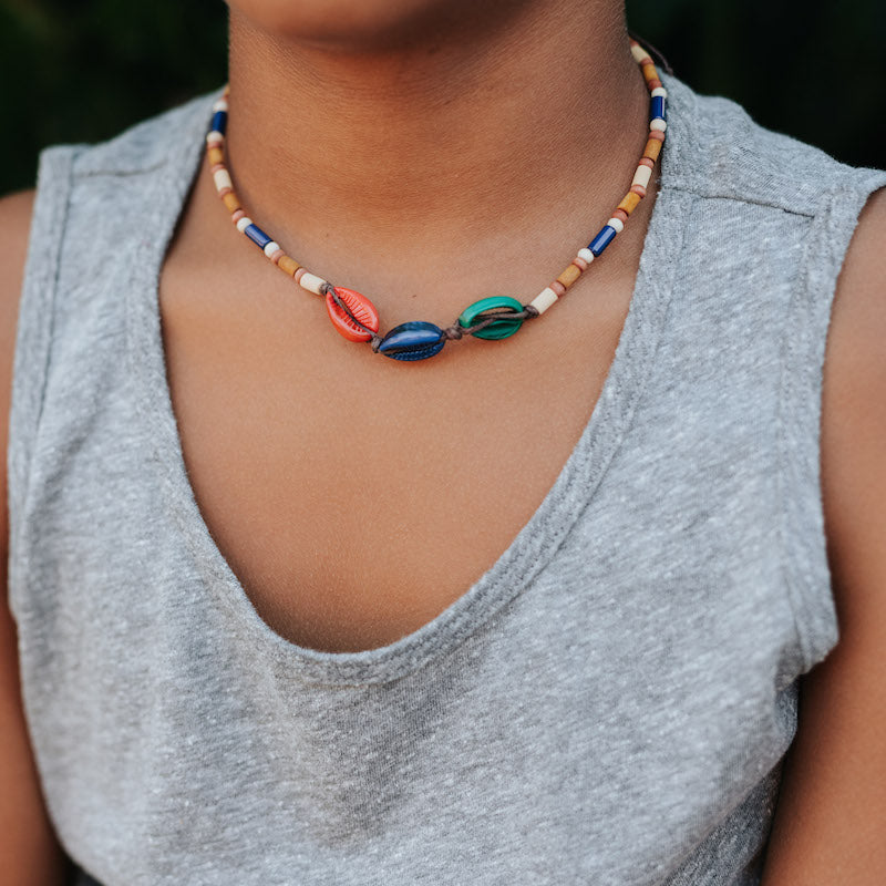 Colorful shell deals necklace