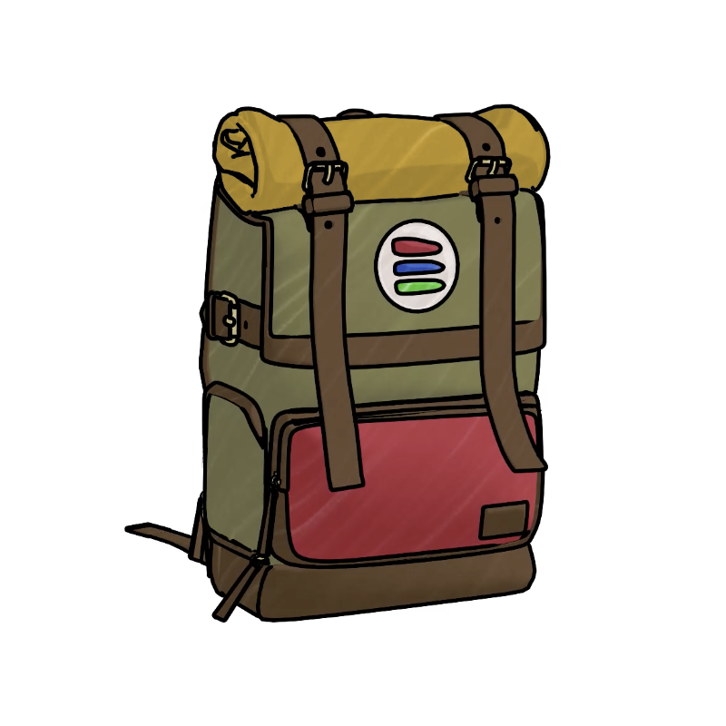 Camping Backpack Clipart