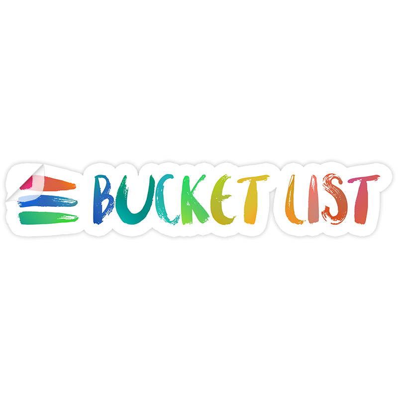 Bucket List Logo Sticker